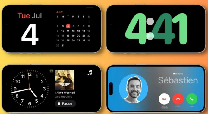 西区街道苹果手机维修分享iOS17横屏充电待机显示有什么好处 